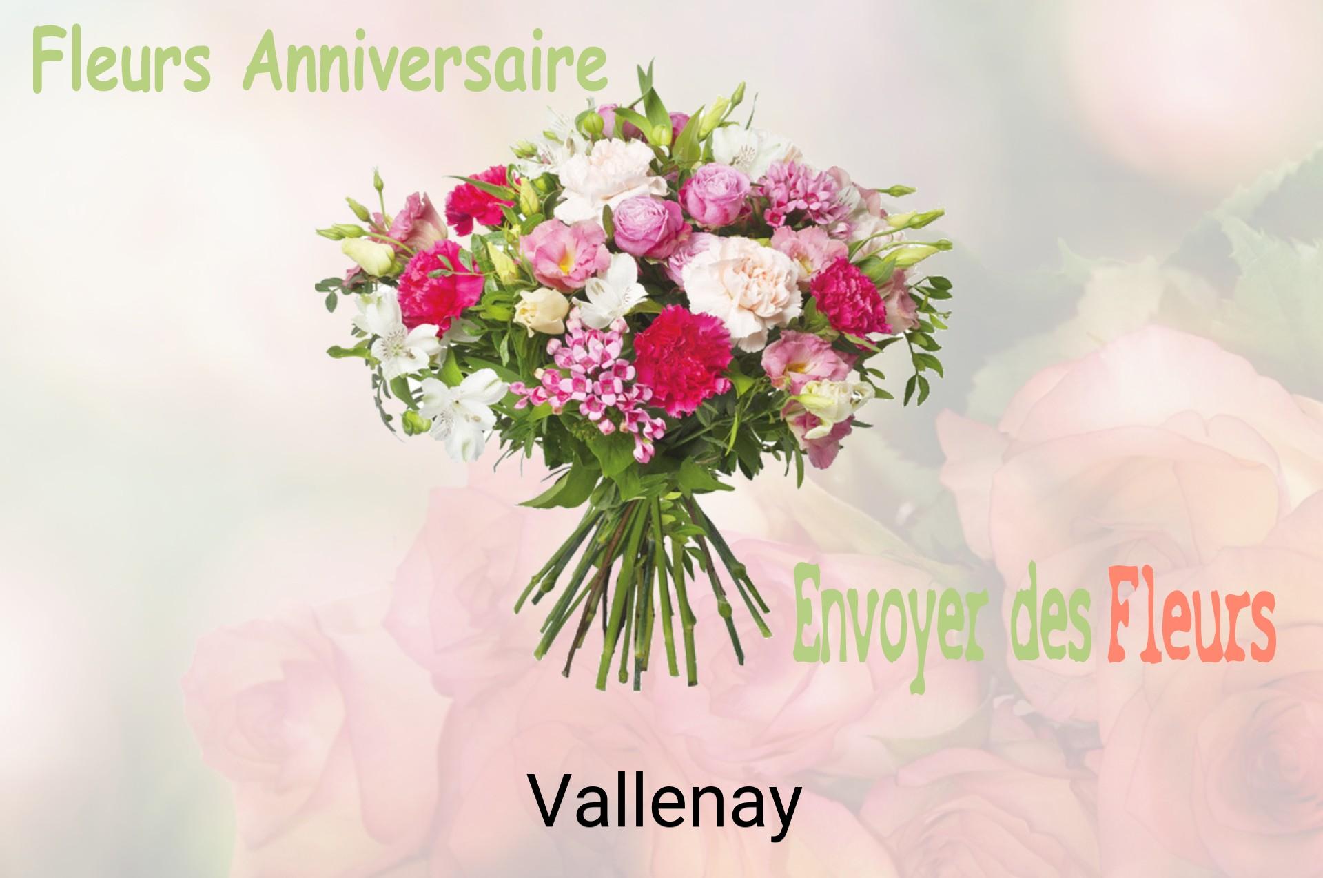 Bouquet de fleurs d’anniversaire livré à Vallenay